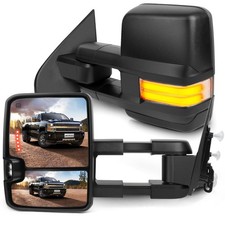 Exterior Towing Mirrors for Chevy Silverado GMC Sierra 2014-2018 Heated Power