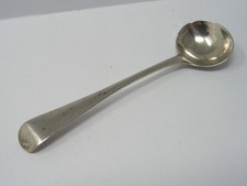 ANTIQUE GEORGIAN HALLMARKED SOLID STERLING SILVER CONDIMENT SALT MUSTARD SPOON