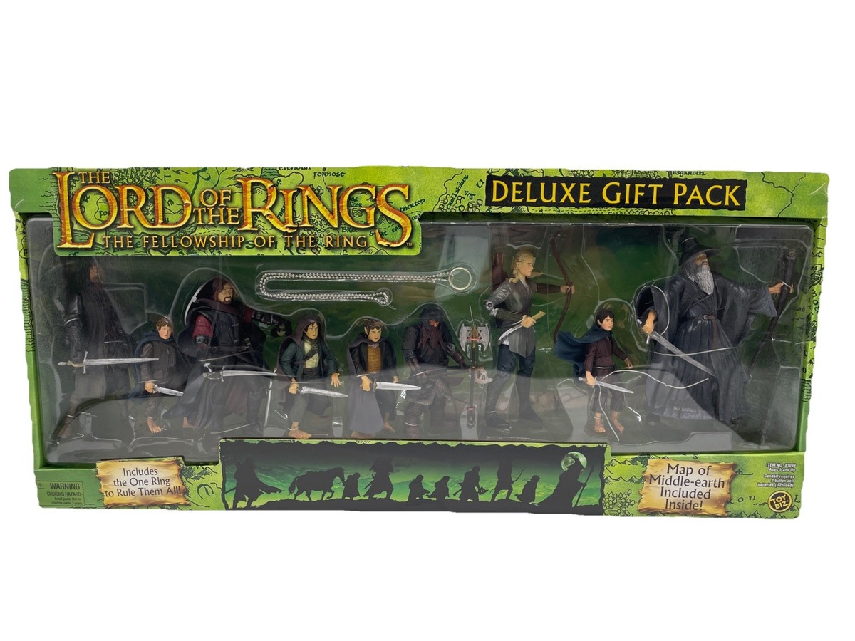 ToyBiz Lord of The Rings Fellowship Ring Deluxe Gift Pack 9 Figure