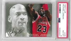 MICHAEL JORDAN, BULLS 1995-96 FLAIR STYLE CARD #235 - PSA NM-MT 8
