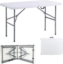 6ft Folding Garden Table Heavy Duty Portable Picnic Camping BBQ Trestle Table
