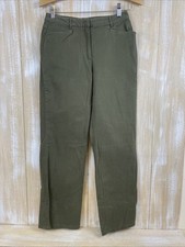 Talbots Petites Stretch Women's Pants Size 4 Army Green NWT