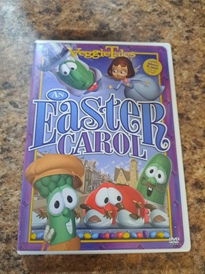 VEGGIETALES AN EASTER CAROL FEATURING REBECCA ST.JAMES USED DVD
