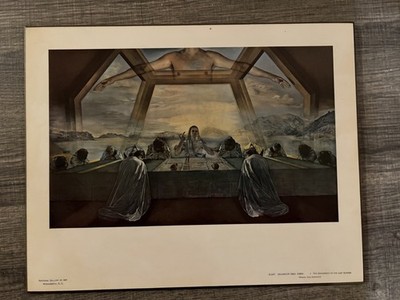 Salvador Dali Sacrament of the Last Supper Vintage Print National Gallery Art DC