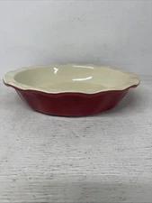 Good Cook  9" Stoneware Ruffled Edge Pie Plate