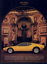 Catalogue Brochure De Tomaso Pantera 1972 USA