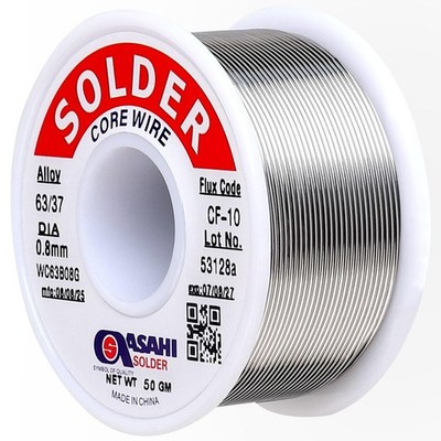 ASAHI 63/37 Solder Rosin Core Solder Wire for Electrical Solding 0.8mm 50g