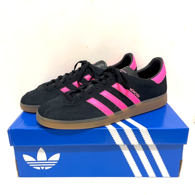 adidas Originals Muenchen Shoes JS4000 Core Black / Lucid Pink