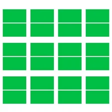 Green ABS Double Color Plastic Sheet 11.8x6.49x0.05 inch for Laser Engrave