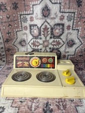 Fisher Price Stove Top Toy Range Glow Magic Burners 1978 Plastic