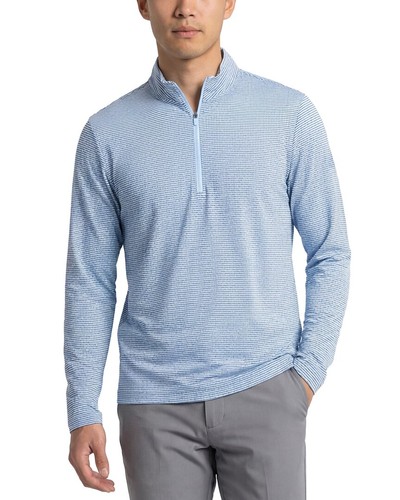 Adidas Performance Printed 1/4-Zip Pullover Herren Blau L - Bild 1 von 3