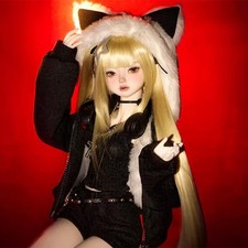 1/4 BJD Doll Face Makeup Full Set Cute Teenage Red-Black Dark Gothic Toys Gift