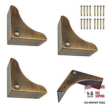 Metal Box Corner Protector, 4pcs Corner Guard Desk Box Edge Safety Bronze
