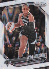 2025 Panini Prizm WNBA #76 A’ja Wilson White Seismic Prizms