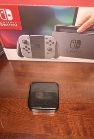 Nintendo Switch Grey Joycons Pro Controller CIB Mario Party 256 GB SD 1 DAY SHIP