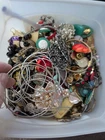 4+ Pounds Vintage Modern Costume Mystery Jewelry Junk Craft Pieces Broken Lot 1