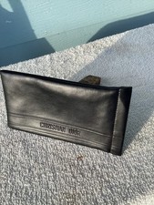 ORIGINAL CHRISTIAN DIOR CASE SUNGLASSES EYEGLASSES BLACK LEATHER POUCH