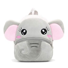 Cute Toddler Backpack Mini Travel Bag Girls Boys 2 6 Years Grey Elephant