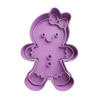 Gingerbread Woman Christmas Cookie Cutter Fondant Biscuit Baking Tool