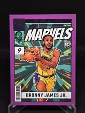 2024-25 Panini Donruss - Net Marvels Bronny James #11 Press Proof Purple (RC)