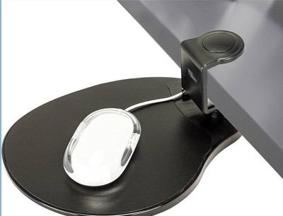 Max Smart Ergonomic Mouse Platform 360 Rotating Desk Mount Pad Black