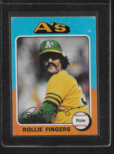 1975 TOPPS BASEBALL # 21 ROLLIE FINGERS NICE CARD
