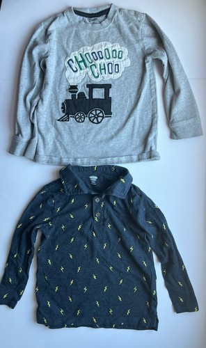 Paket 9 Jungen Kleinkind verschiedene gemischte Marken Langarmshirts Thermo Größe 3T - Bild 10 von 14
