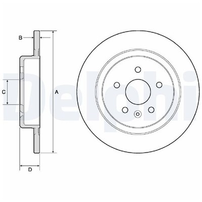 2x Delphi Scheibenbremse hinten 13509120 13515914 26042738