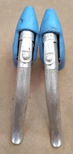 NI Vintage Dia Compe Road Brake Levers Pair Gum Hoods Non-Aero Alloy 1980s BLUE