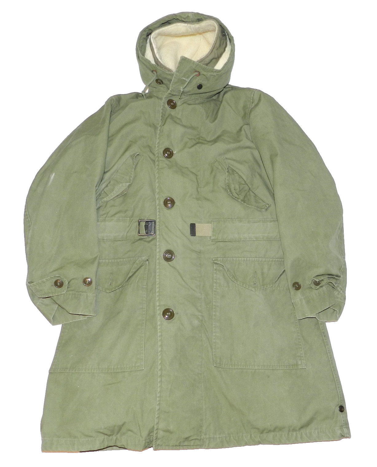 US Military Parka Overcoat M47 1951 With Pile Liner Korean War Fleece Air Force