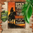 Inspirational Cowgirl Riding Horse Metal Sign 12x8 Vintage Tin Wall Art Decor