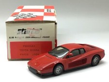 STARTER RESIN KIT BUILT FERRARI TESTA ROSSA PARIS 1984 RED 1/43