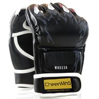 Half Finger Mma Ufc Sparring Grappling Boxing Fight Punch Ultimate Mitts Leat... on sale Half Finger Mma Ufc Sparring Grappling Boxing Fight Punch Ultimate Mitts Leat... on sale