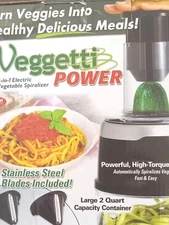 Veggetti Power 4-in-1 Vegatable Spaghetti Spiralizer New Open Box