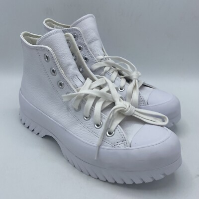 Converse Chuck Taylor All Star Lugged 2.0 Leather White Sz Mens 9 / Wo s 11