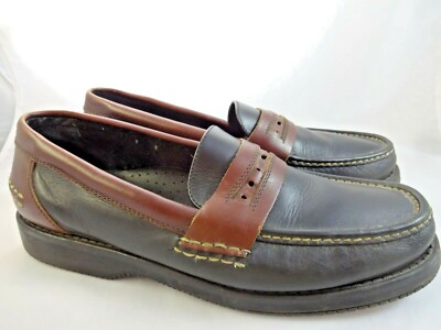 bass two tone loafers