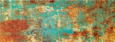 Patina Rust Bike Motorcycle Scooter Vinyl Graphic Car Wrap Decal Blue Teal Metal