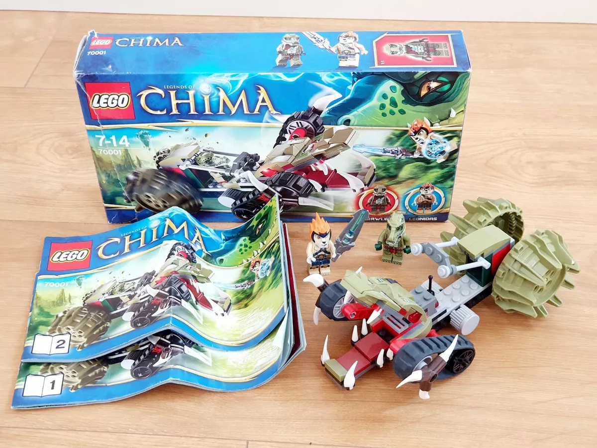 LEGO 70001 Chima Crawley s Claw Ripper 100 complete Rare excellent condition