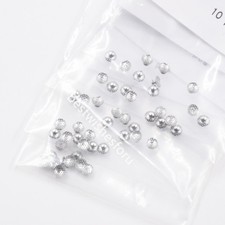 100x Dental Orthodontic Perforated Bondable Hole Lingual Button Mesh Base 10 Bag