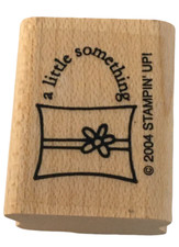 Stampin Up Rubber Stamp A Little Something Purse Fashion Gift Tag Card Making