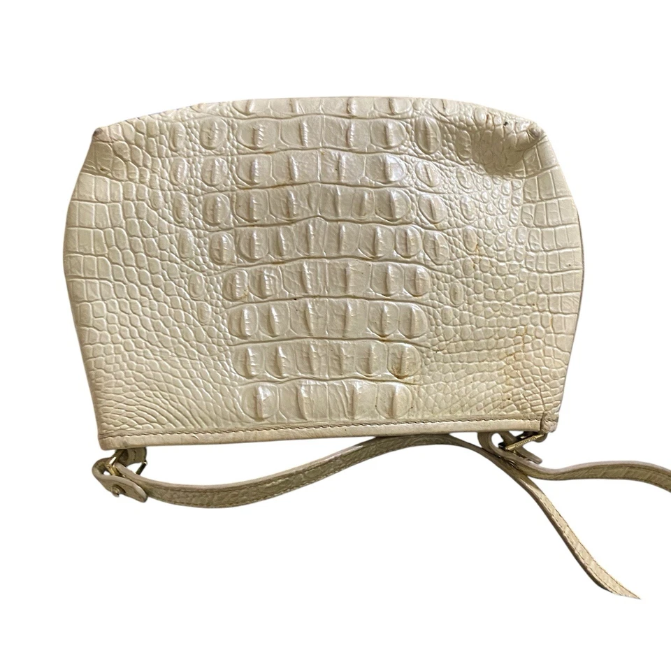 Brahmin Noelle Серебряная береза Мельбурн наплечная сумка кремовый серый золото металлический наконечник - Изображение 4 из 4