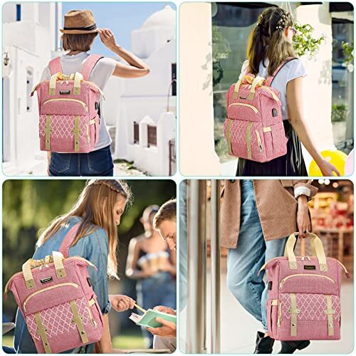 Laptop Backpack for Women, School Backpack for Girls, 15.6 Inch Laptop Bag with