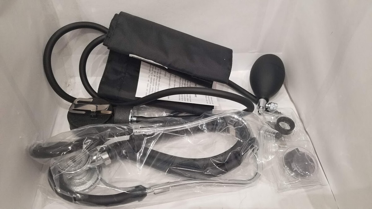 Stetoscopio Sprague Pressione Sanguigna Kit EMS Dixie Con Stetoscopio E Sfigmomanometro Sprague Per Medicina 847146