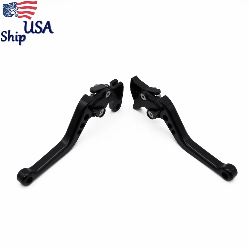 Para Ducati HYPERMOTARD 796 2010 11-2012 CNC Negro Corto Freno Embrague Palanca Mano Foto 2 de 4
