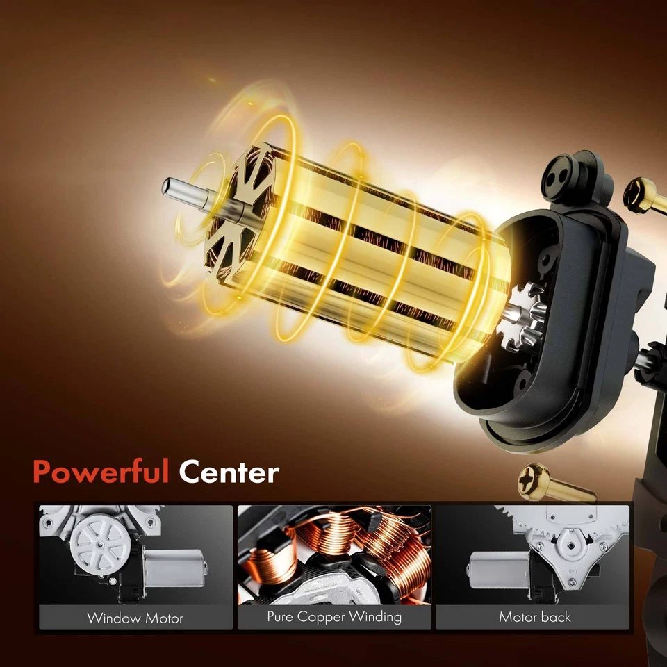 Regulador de ventana eléctrica del lado del conductor delantero con motor para Honda Odyssey 2011-2017 Foto 4 de 4