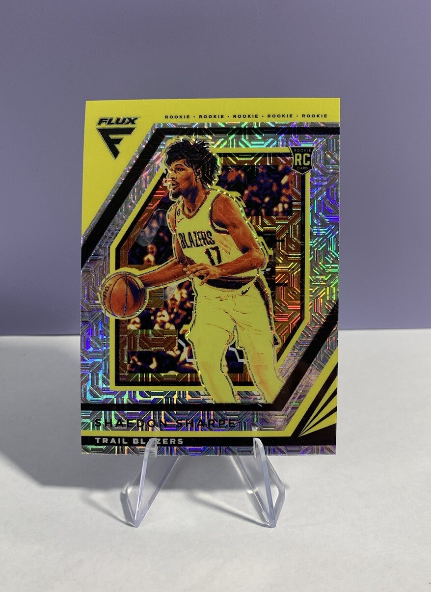 🔥2022-23 Flux #207 Shaedon Sharpe RC Rookie Silver Mojo Prizm🔥