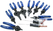 10pc SNAP RING PLIERS Set Mechanics Circlips Auto Tool Internal External Pliers