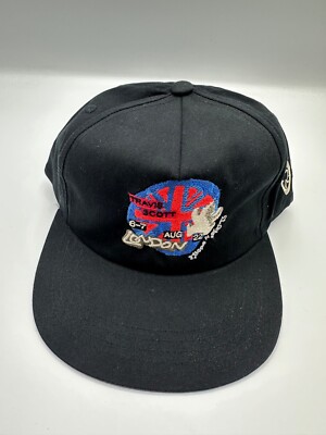 Travis Scott London Utopia Embroidered Black Graphic Snapback Hat Cap One Size