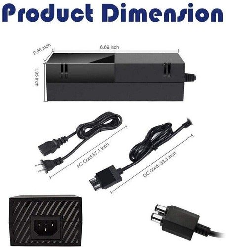 AC Adapter Brick Charger Power Supply Cord For Microsoft Xbox One Console USA - Picture 5 of 12