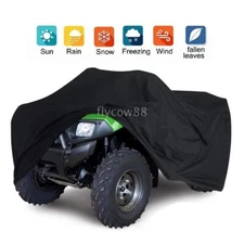 3XL Black ATV Waterproof Cover For Honda Rancher Foreman TRX 420 400 350 450 500